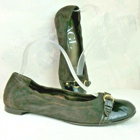 AGL Attilio Giusti Leombruni Ballet Flats Patent - Picture 1 of 8